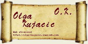 Olga Kujačić vizit kartica